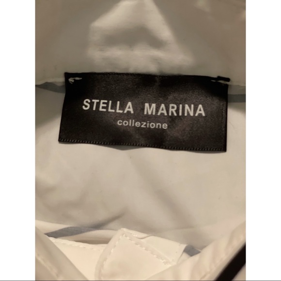 White and black button down shirt - Picture 5 of 5